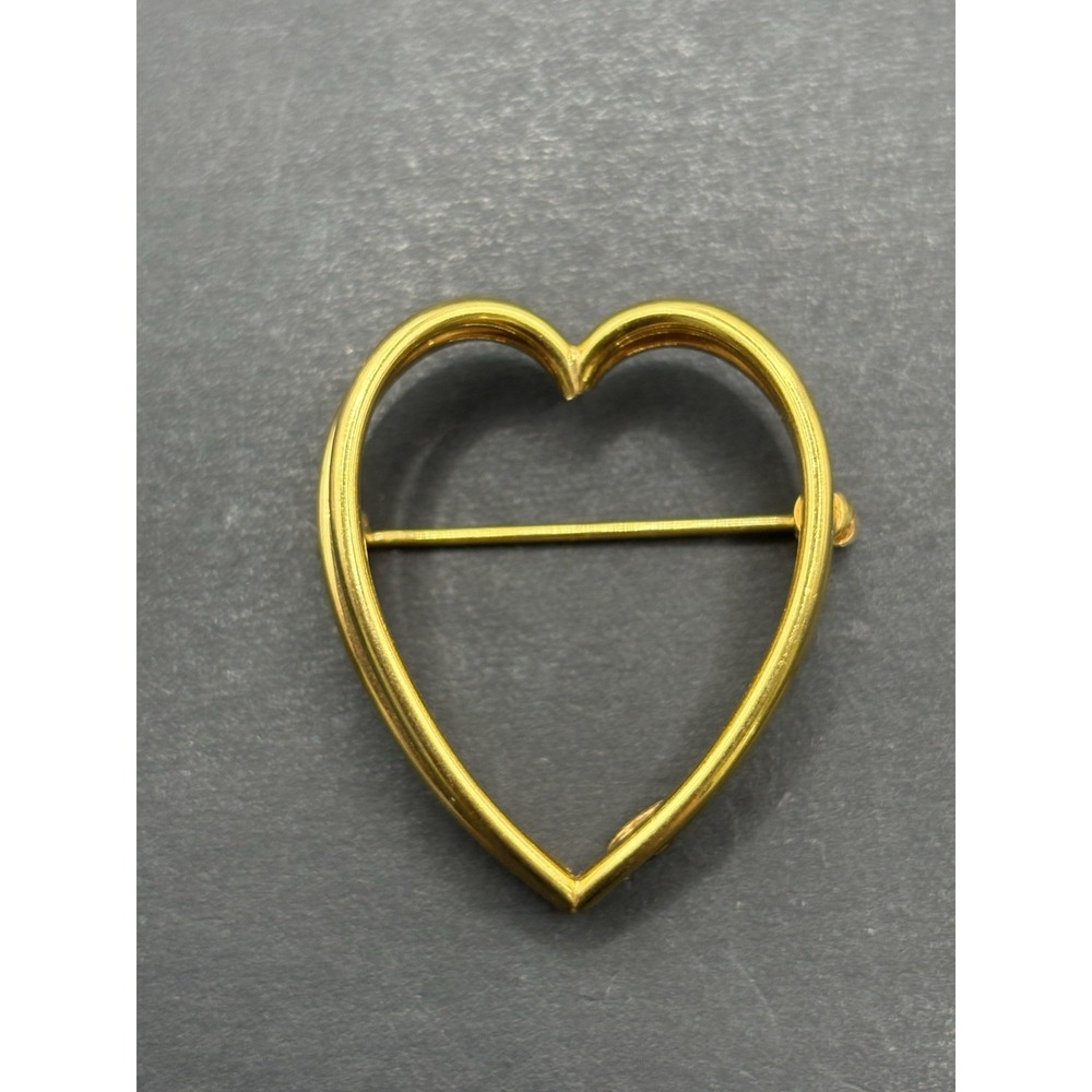 Danecraft Gold Filled Heart Brooch 5 Grams G27